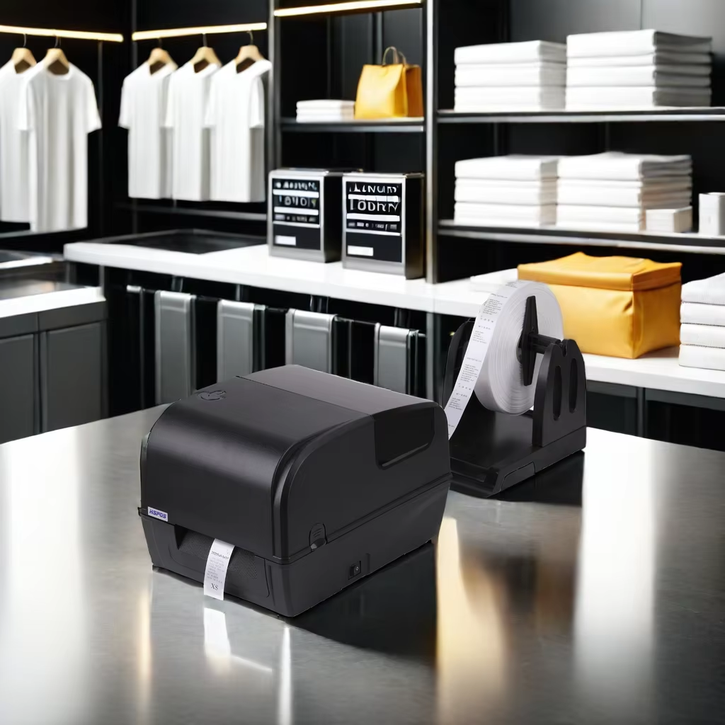 Does the thermal printer 2054TA include compatible software for designing labels?