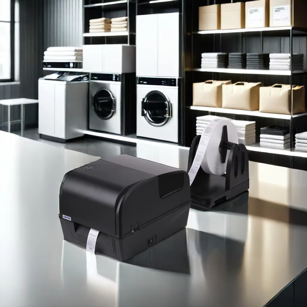 Can the 2054TA Thermal Printer print on uneven-surfaced cotton fabric?