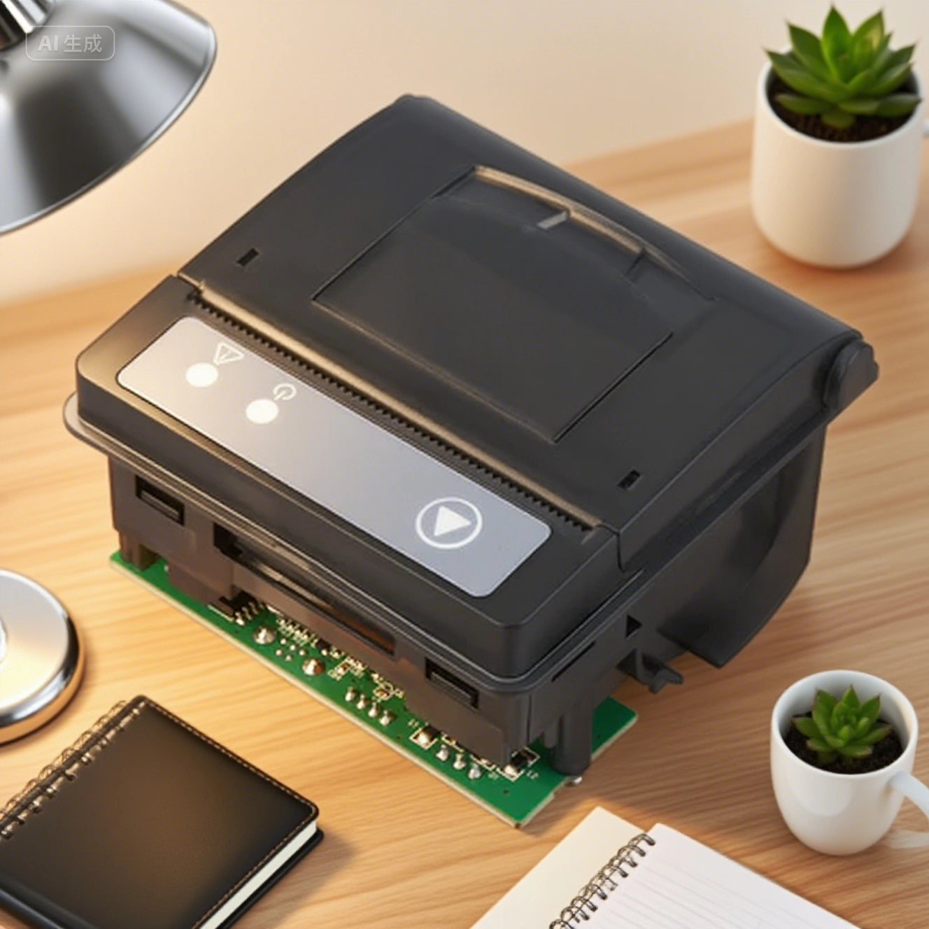 HS-QR23 compatible with APS ELM203-CH multi-interface (TTL+USB / RS232+USB) receipt printer