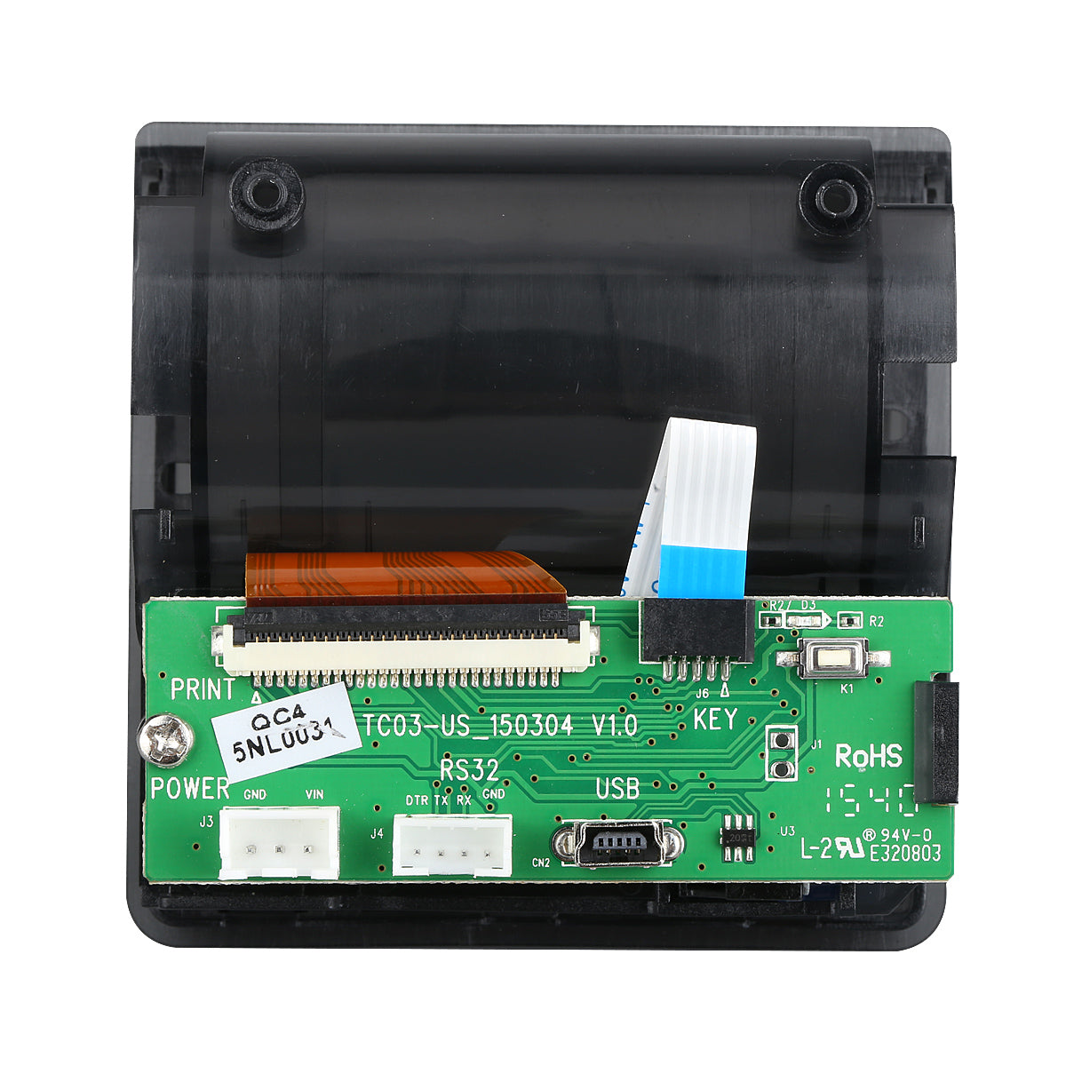 HS-QR23 compatible with APS ELM203-CH multi-interface (TTL+USB / RS232+USB) receipt printer