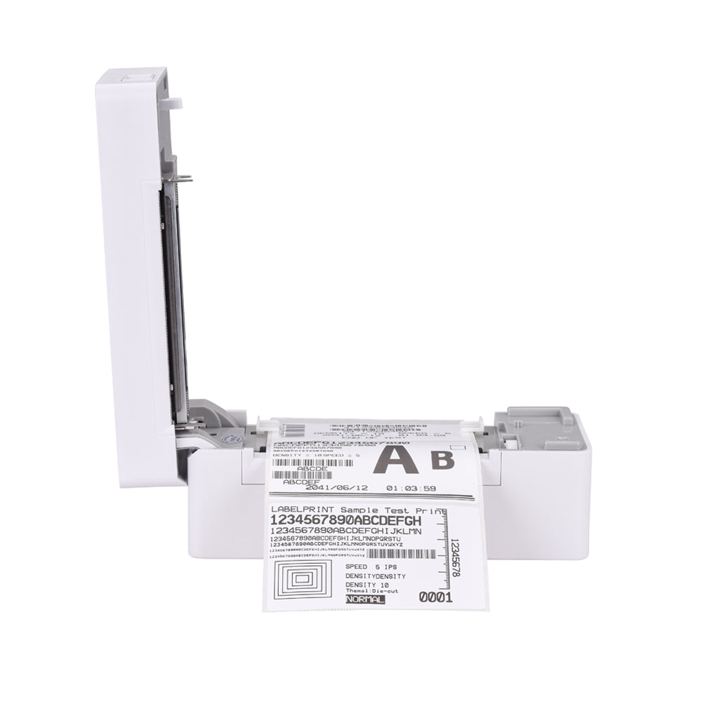 HS-K38 110mm Thermal Label Printer | USB/Bluetooth Compatible | High-Speed 180mm/s Printing for Retail, Shipping, Warehouse & More