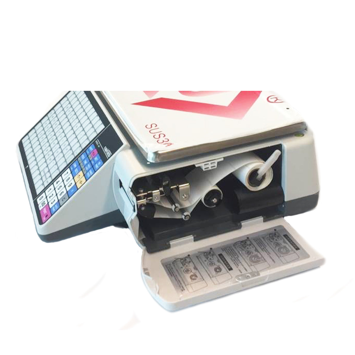 HS-A01 Label Scale - 6000 PLUs, LED Display, Thermal Printing for Supermarket/Deli/Food Shop