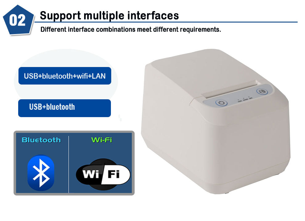 HS-E81 Cloud Series Thermal Receipt & Label Printer | Multi-Interface (WiFi/LAN/Bluetooth) | MQTT Protocol | ESC/POS/TSPL Compatible