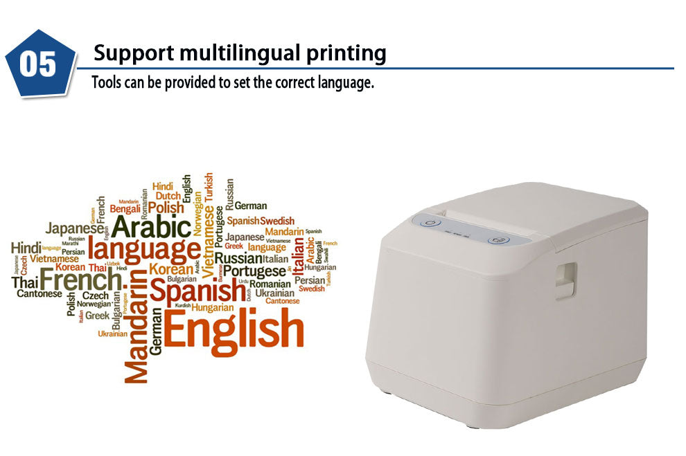 HS-E81 Cloud Series Thermal Receipt & Label Printer | Multi-Interface (WiFi/LAN/Bluetooth) | MQTT Protocol | ESC/POS/TSPL Compatible