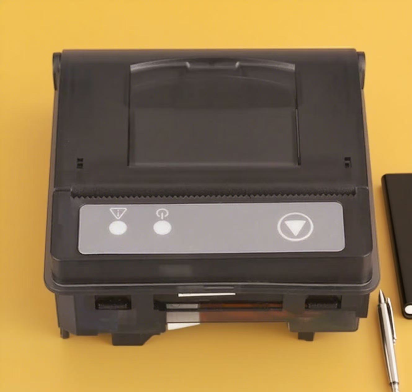 qr23 How much current does a thermal printer consume at 5V and 9V under maximum load?