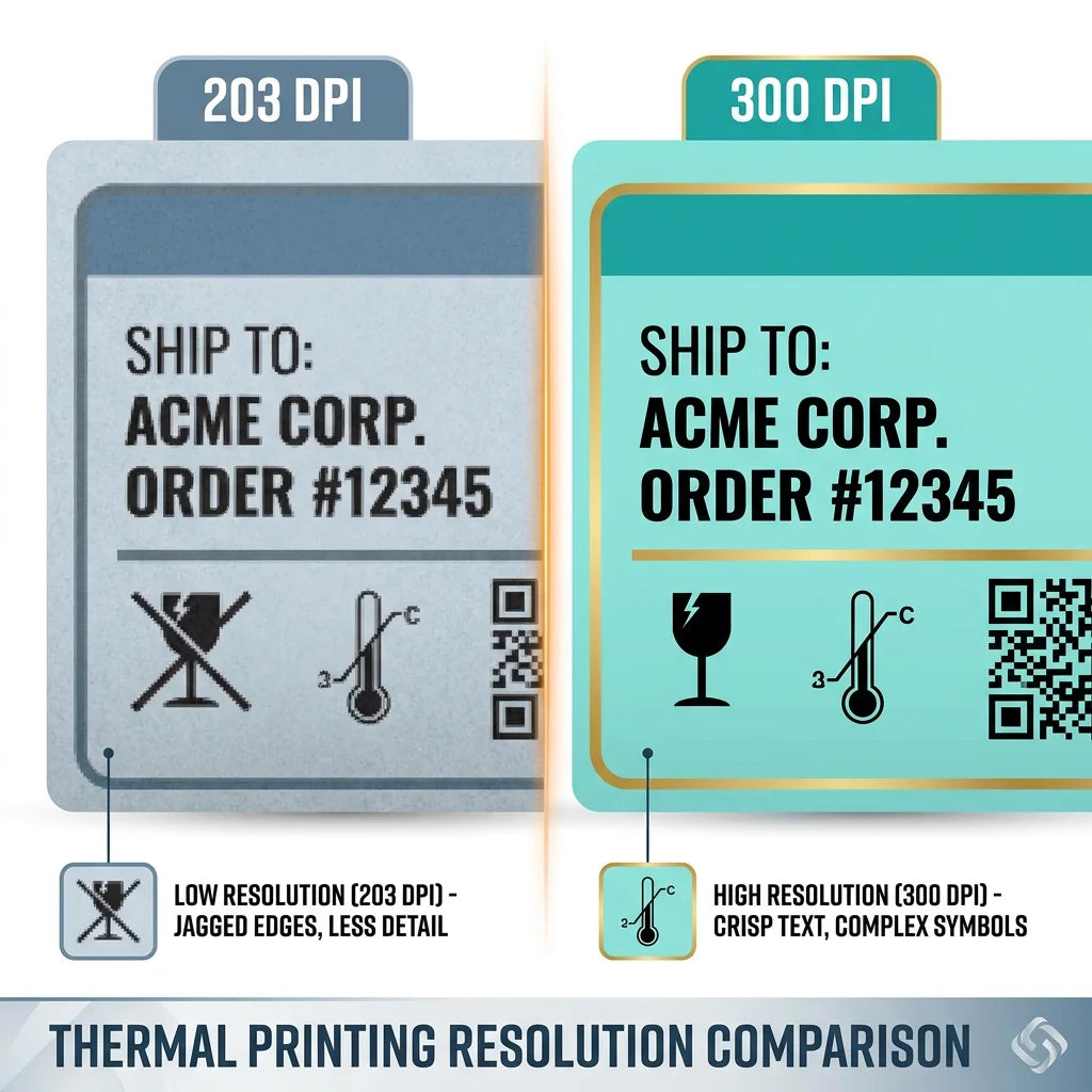 300 DPI vs. 203 DPI: The Professional Guide to Wash Care Label Printing (2026 Edition)