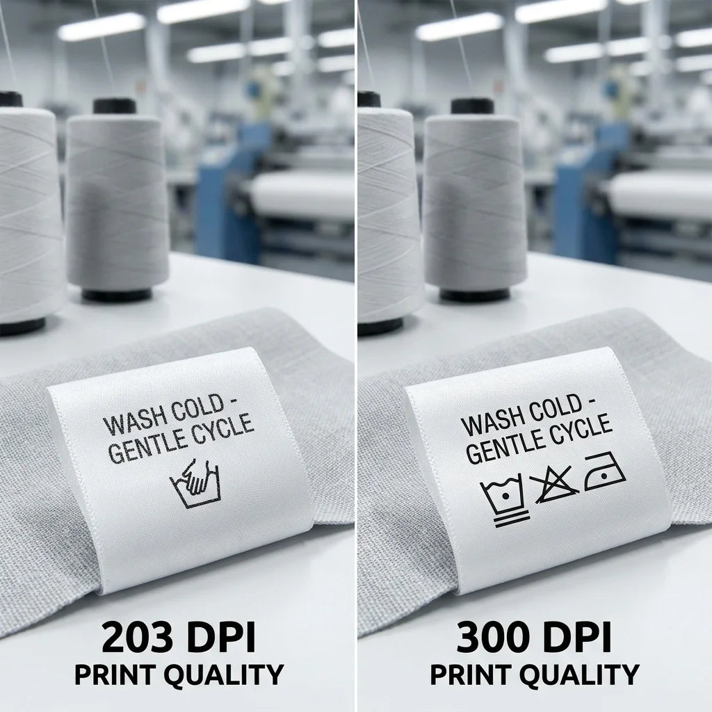 203 DPI vs. 300 DPI: The Ultimate Guide to Professional Wash Care Label Printing