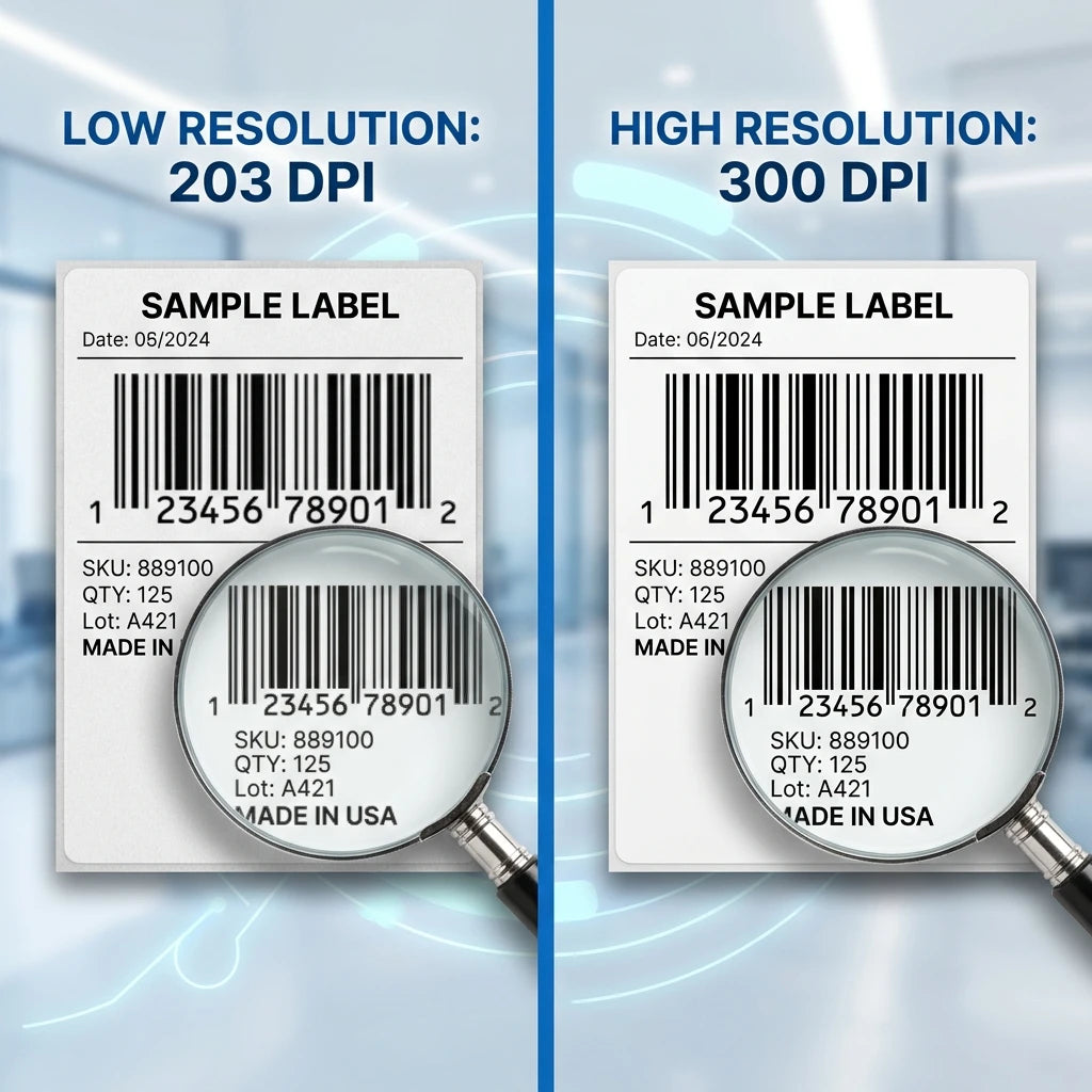 DPI Precision War: 203 vs 300 DPI - Which is Right for Your Business?
