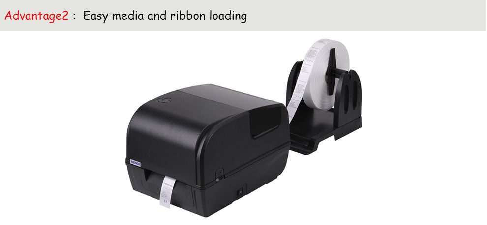 HS-K23 Label Printer: USB+TTL/USB+RS232 & Dual Portable/Panel Design (10-Year Factory)