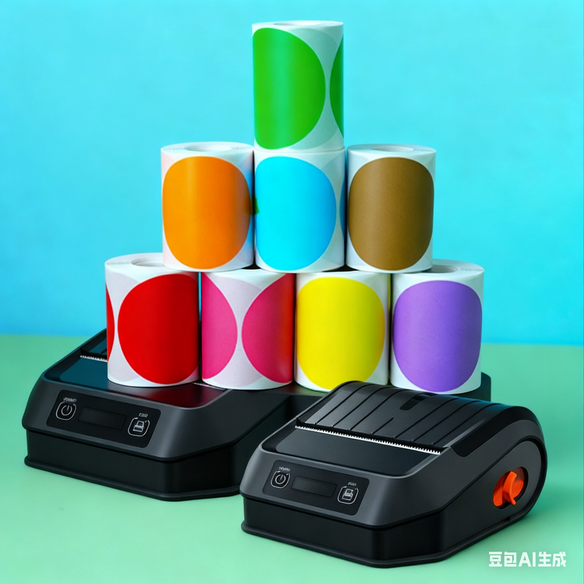 80mm Portable Thermal Printer HS-PL81 - 150H Standby, 180m Printing, Compatible with Label/Receipt Paper (20-80mm)