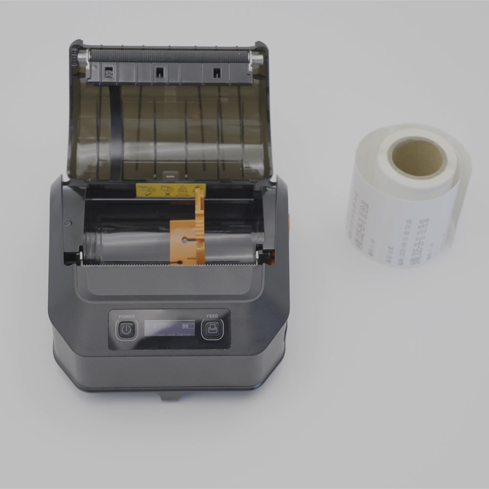 80mm Portable Thermal Printer HS-PL81 - 150H Standby, 180m Printing, Compatible with Label/Receipt Paper (20-80mm)