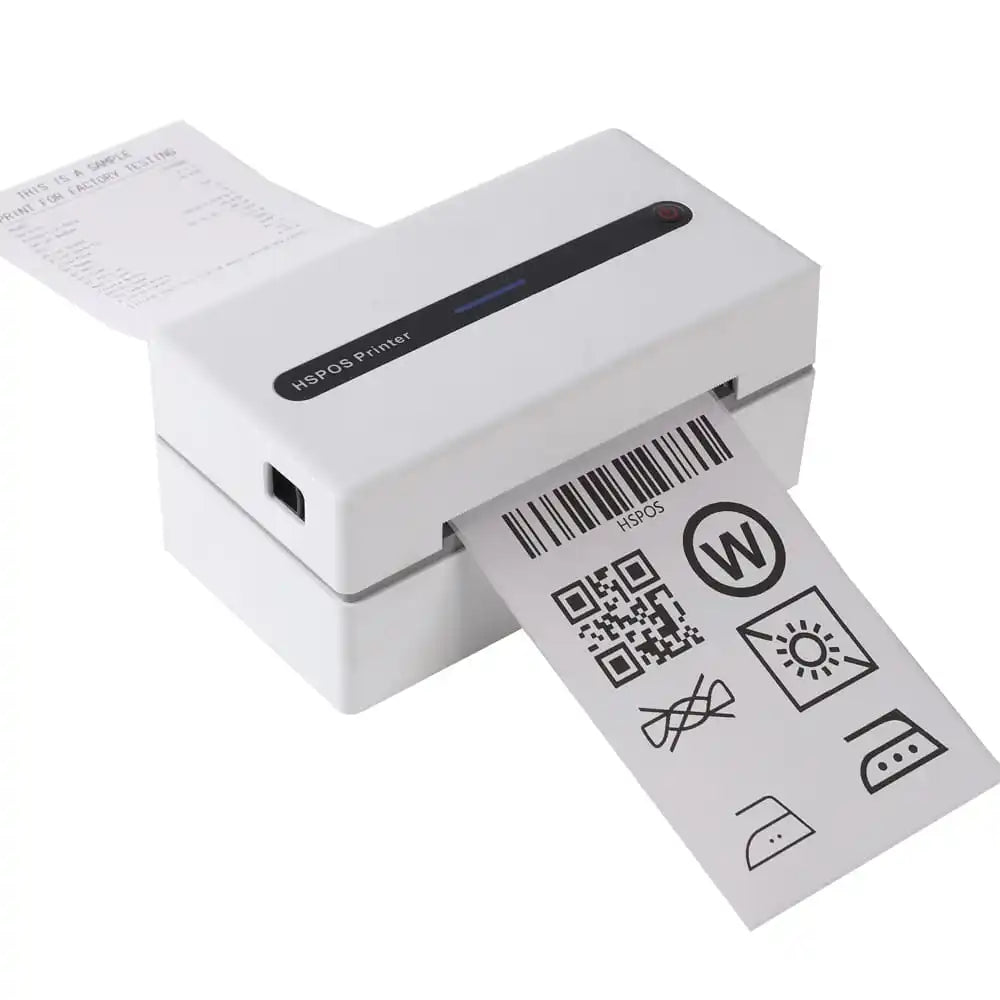 HS-K38 110mm Thermal Label Printer | High-Speed 180mm/s | USB & Bluetooth