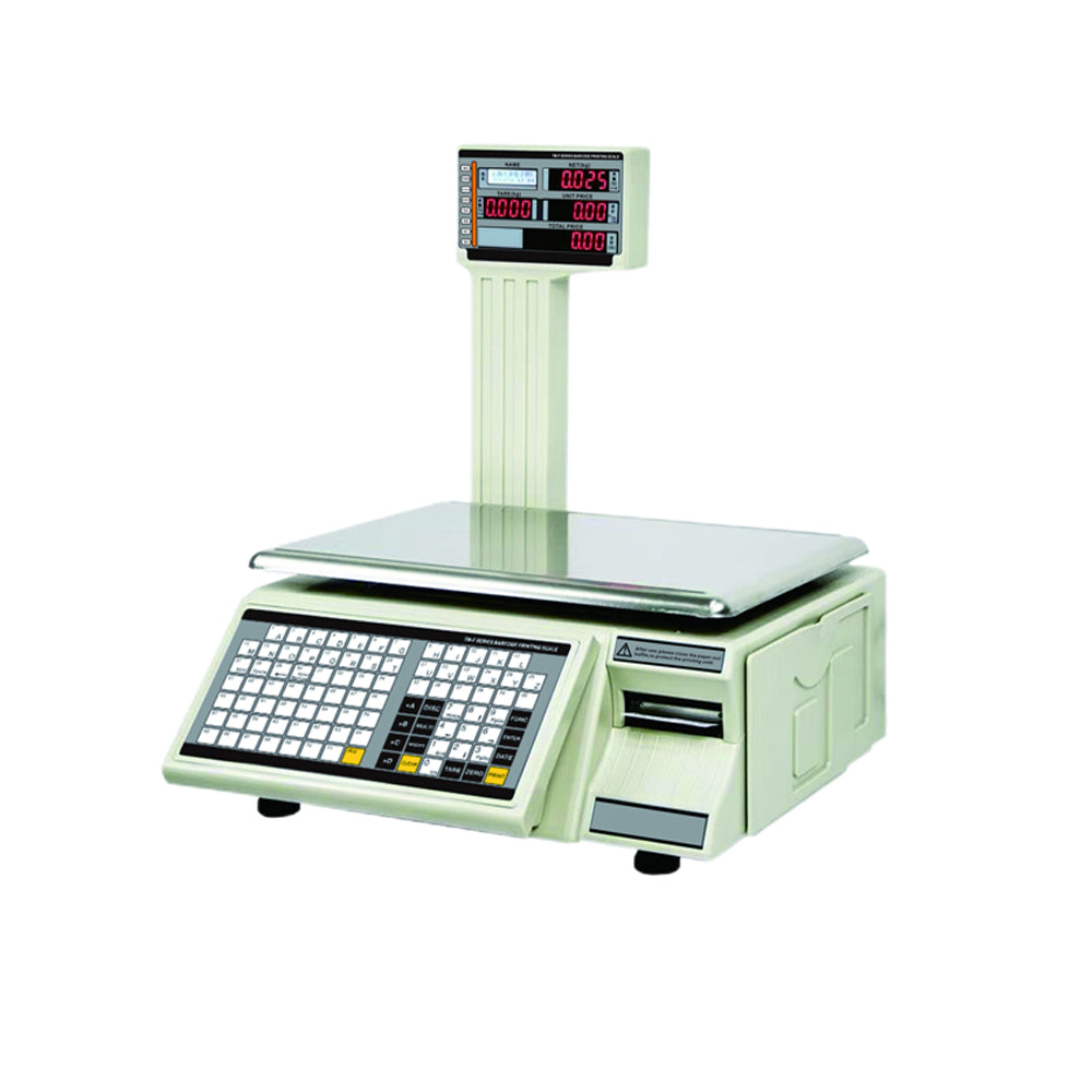 30kg AI-Powered Android Scale with Label & Receipt Printer - Commercial Smart Weighing Solution