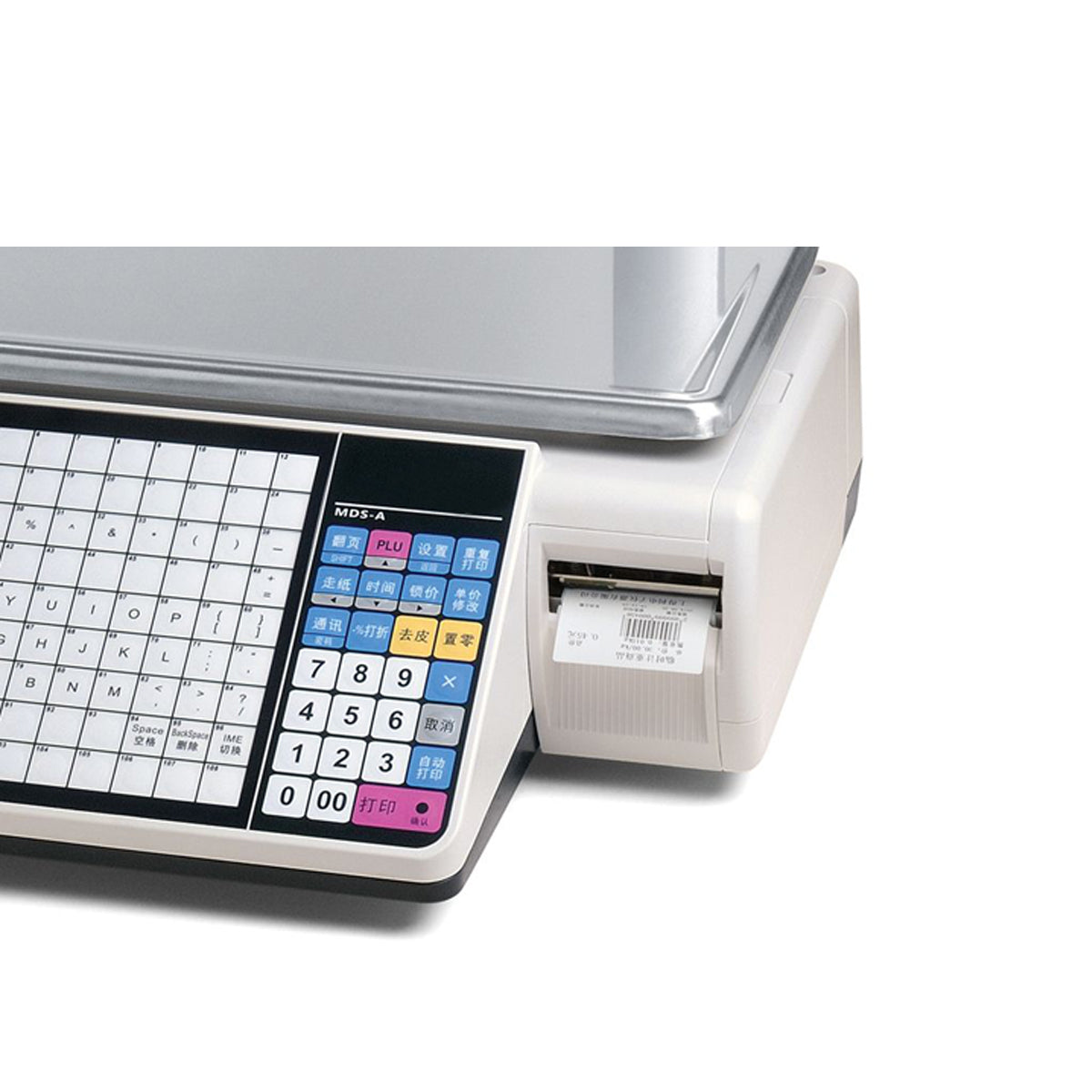 HS-A01 Label Scale - 6000 PLUs, LED Display, Thermal Printing for Supermarket/Deli/Food Shop