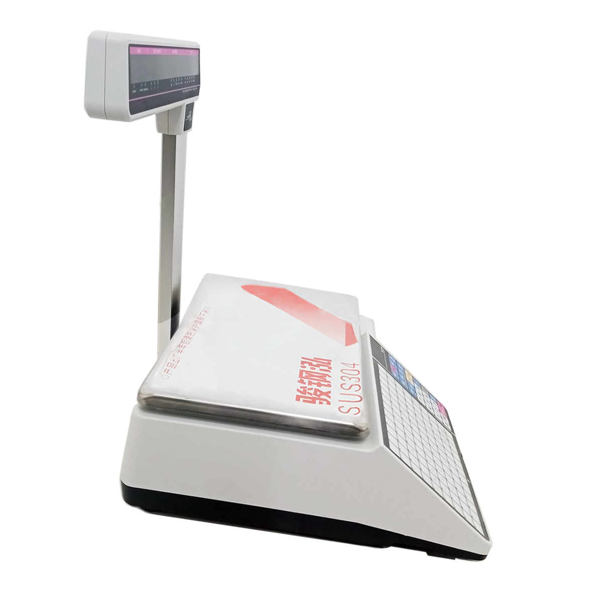HS-A01 Label Scale - 6000 PLUs, LED Display, Thermal Printing for Supermarket/Deli/Food Shop