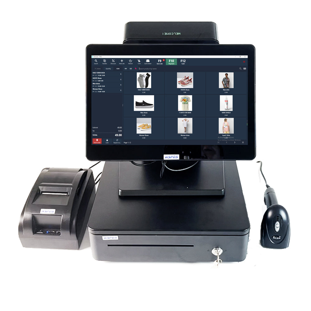 14inch Windows andorid POS System with free software